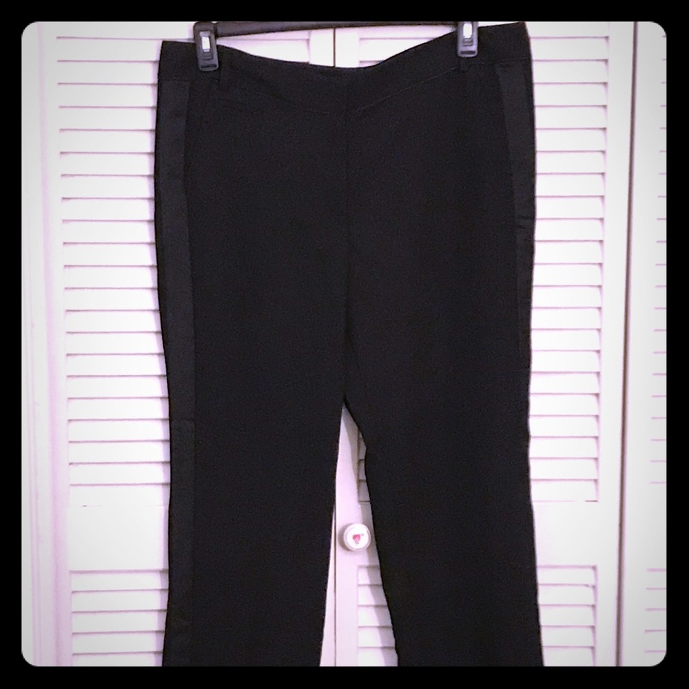Loft Marissa straight leg black pants